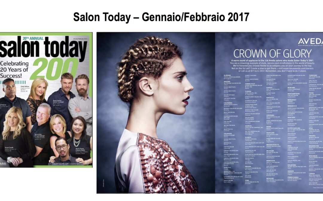 SALON TODAY 200 - AVEDA SALONS