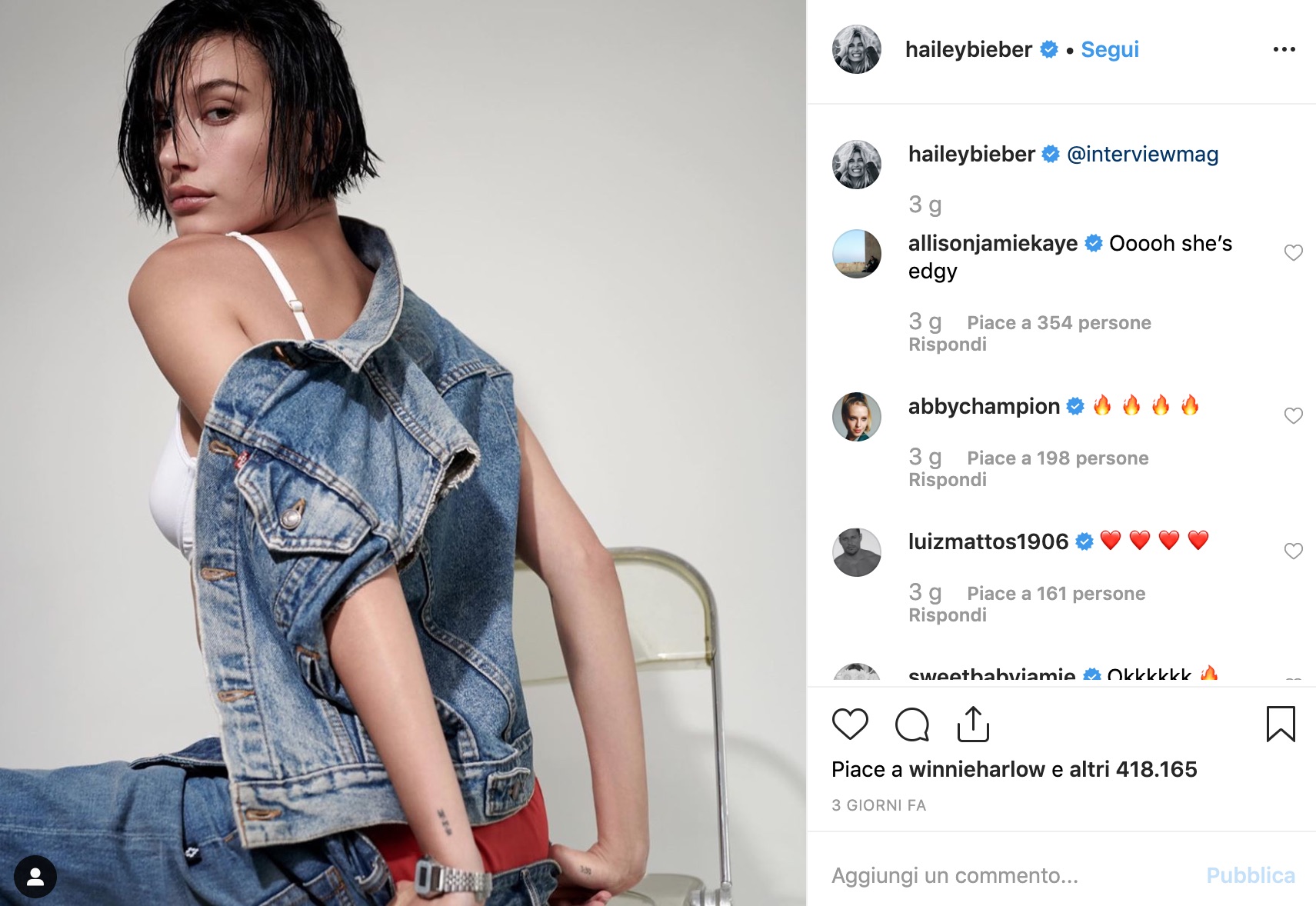 IL NUOVO LOOK DI HAILEY BIEBER