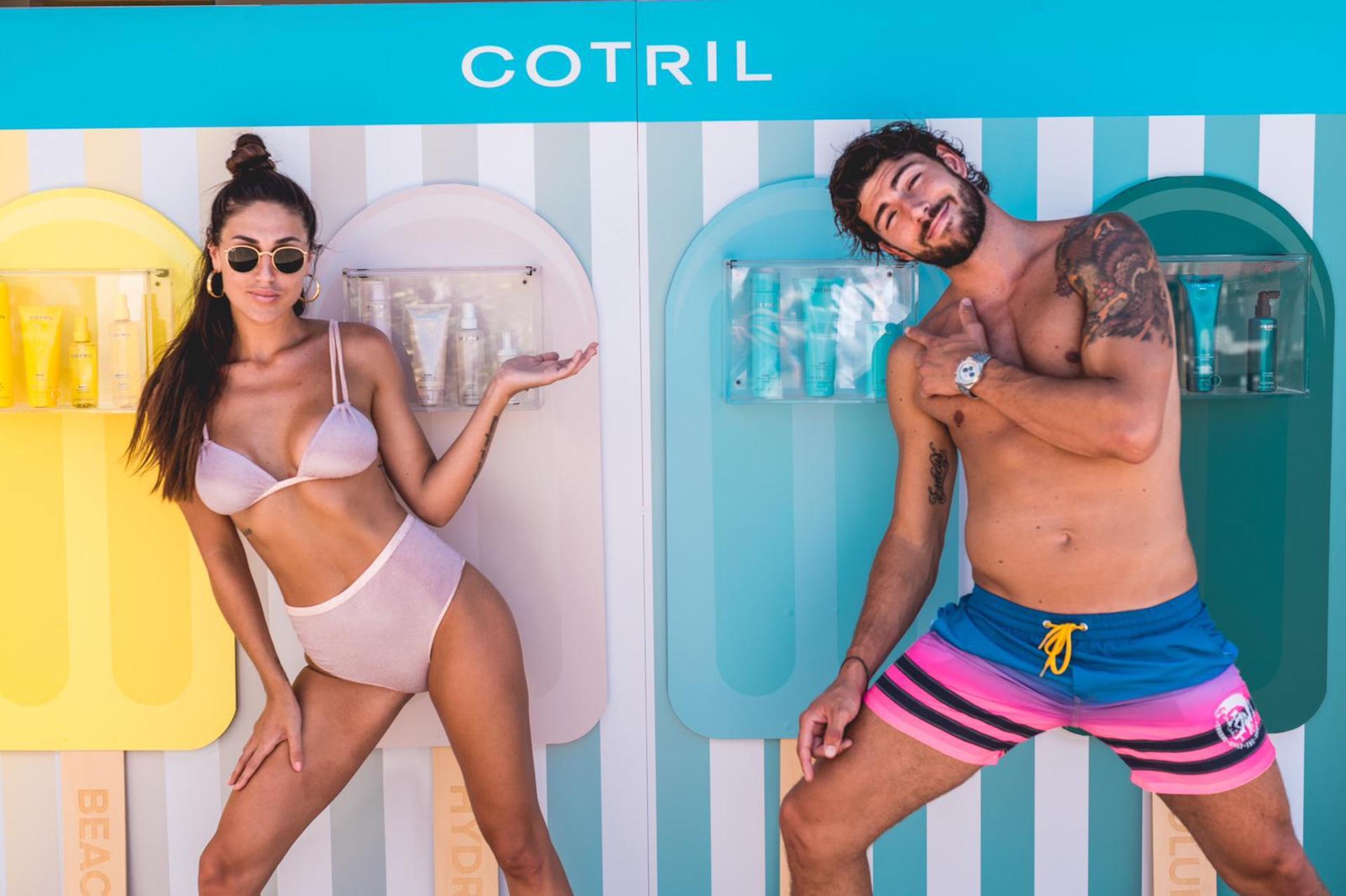 CECILIA RODRIGUEZ E IGNAZIO MOSER A FORTE DEI MARMI CON COTRIL