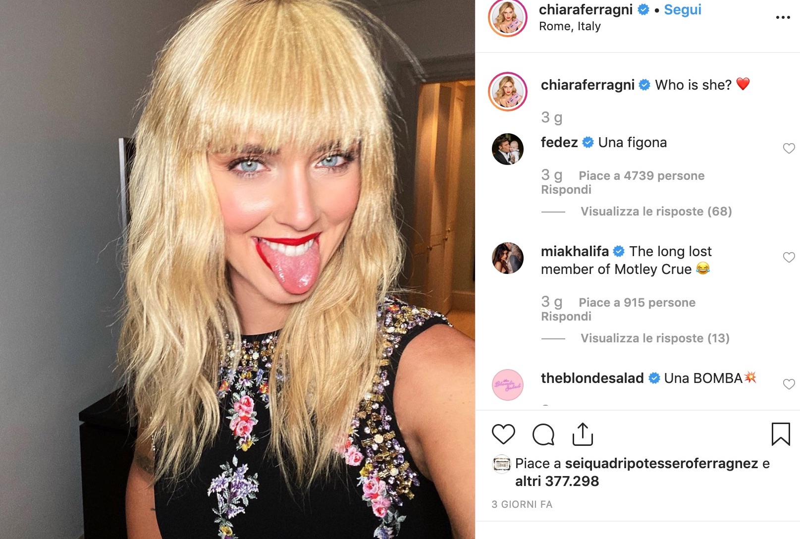 LA FRANGIA DI CHIARA FERRAGNI: PROMOSSA O BOCCIATA?