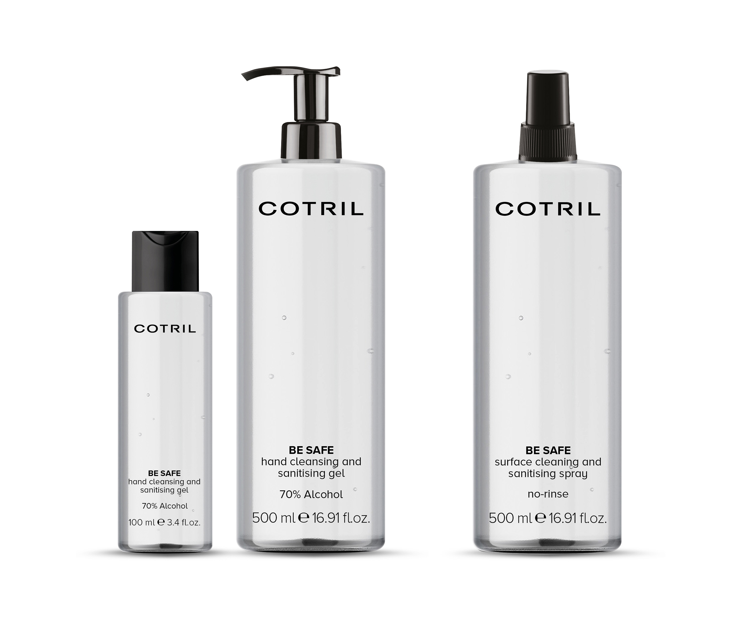 COTRIL LANCIA LA LINEA IGIENIZZANTE BE SAFE