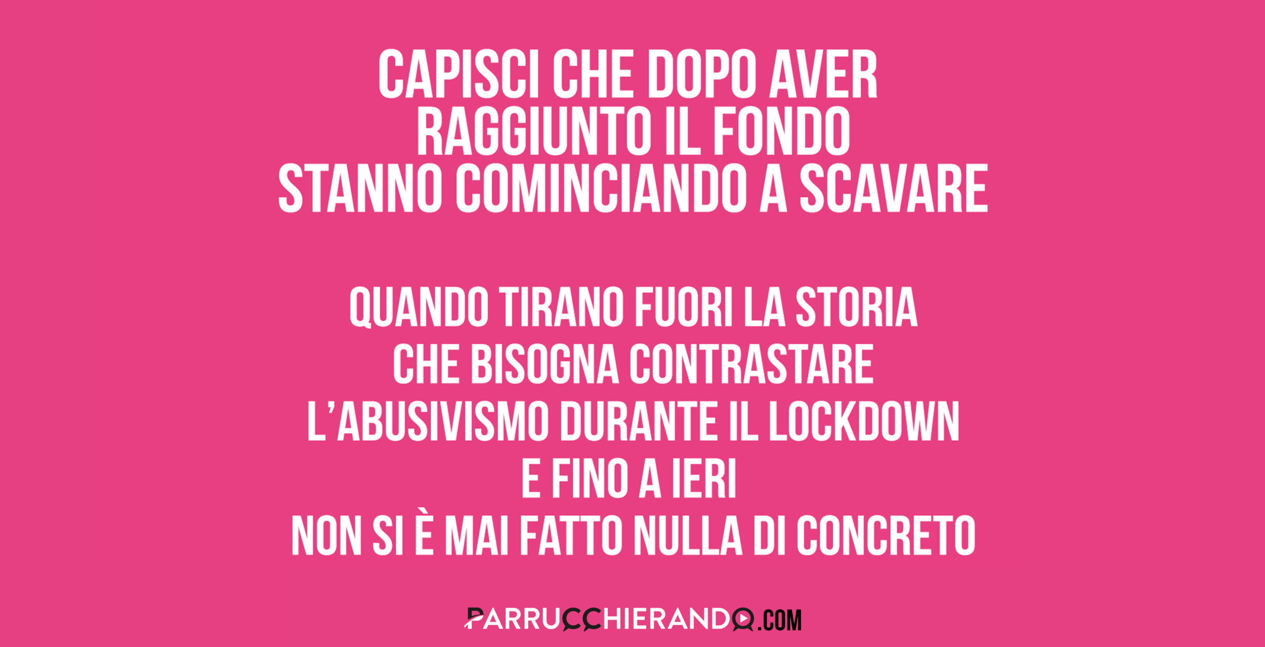 Dobbiamo aprire se no gli abusivi prospereranno… e poi fare le stesse cose di prima?