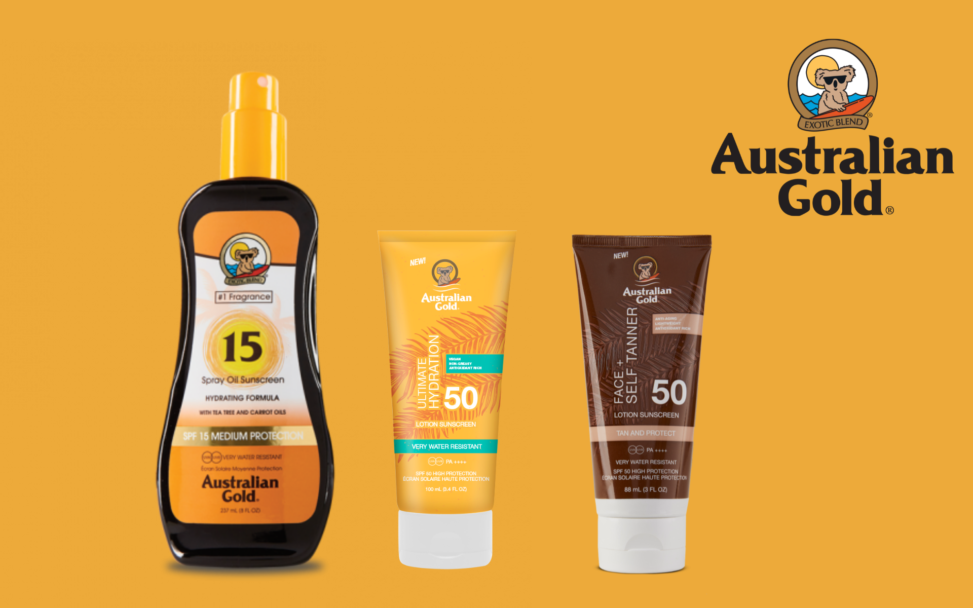 AUSTRALIAN GOLD SPF CORPO E VISO IN PRATICO FORMATO TRAVEL!