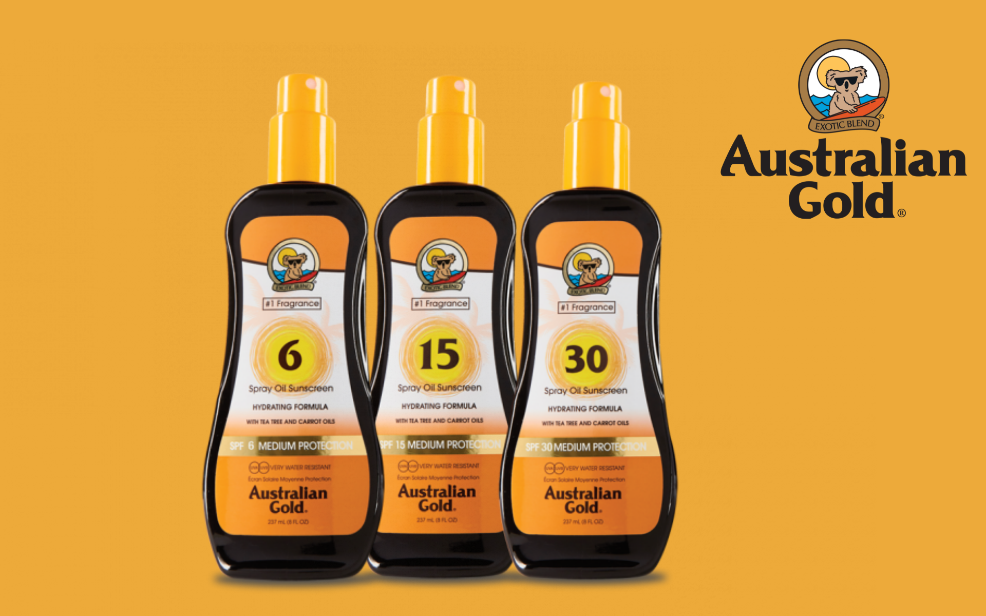 AUSTRALIAN GOLD: SPF SPRAY OIL 6, 15, 30  PROTEZIONE CAPELLI, VISO E CORPO