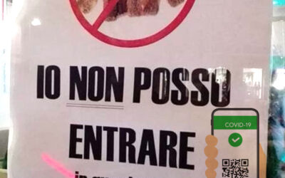 Io non posso entrare: l’avviso del green pass obbligatorio